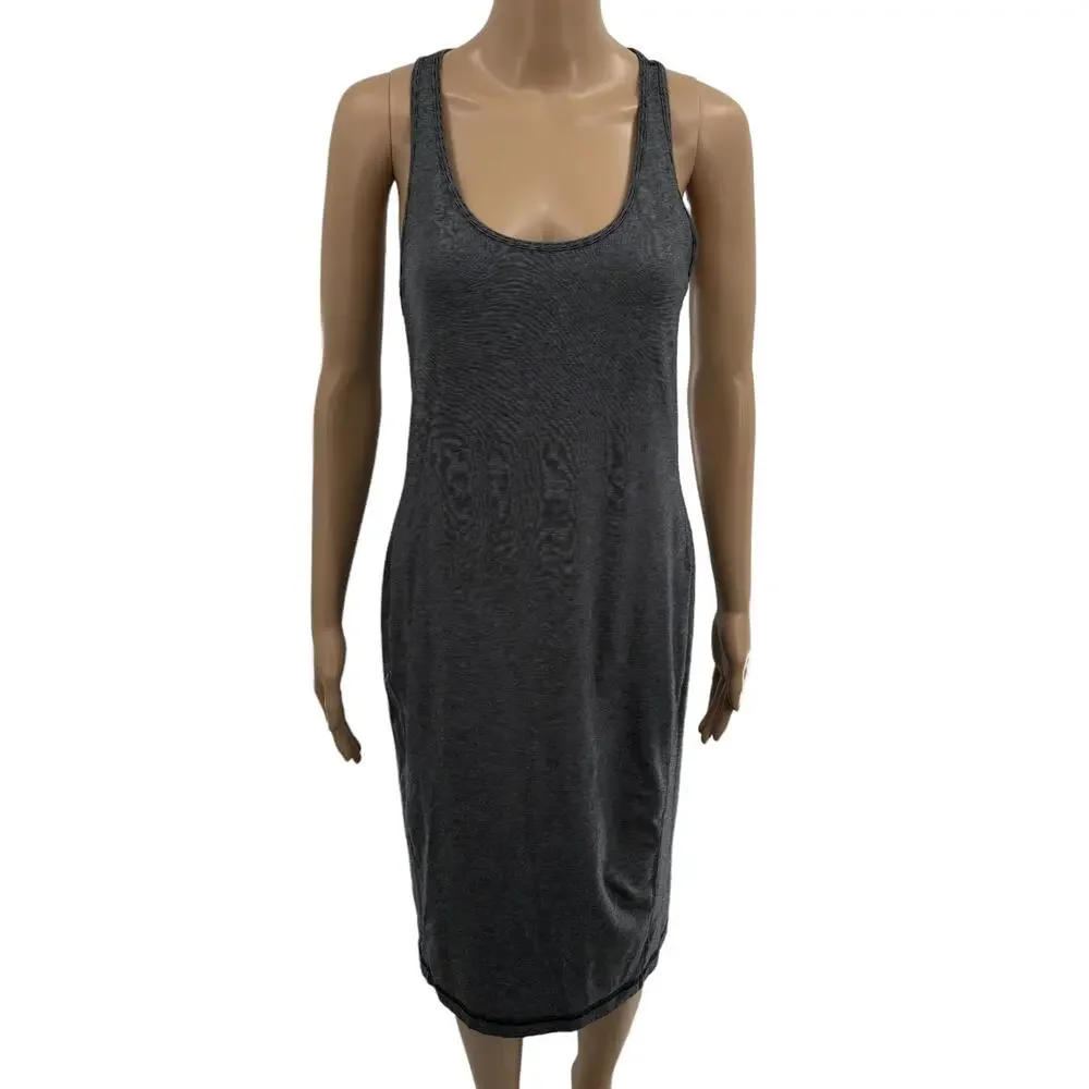 Lululemon Micro Stripe Black White Vitasea Go For It Cutout Dress